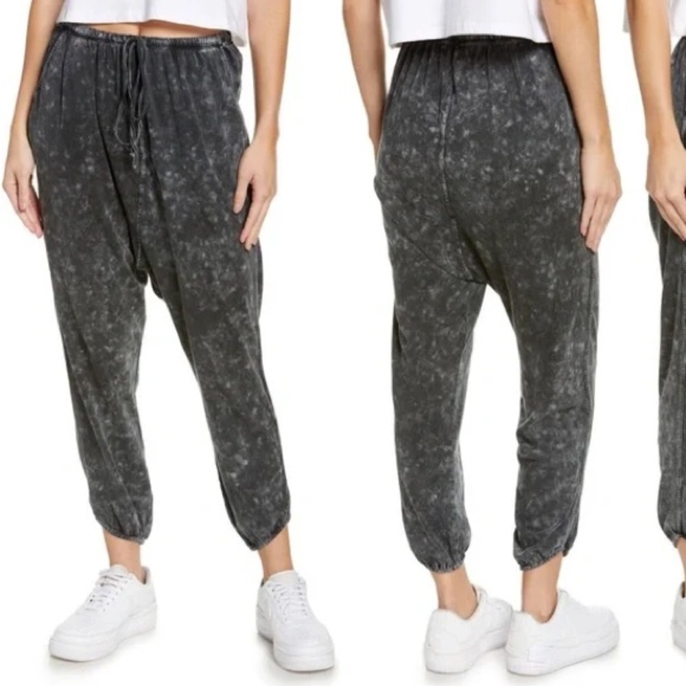 intimately free people early night washed drop crotch pull on harem sweatpants